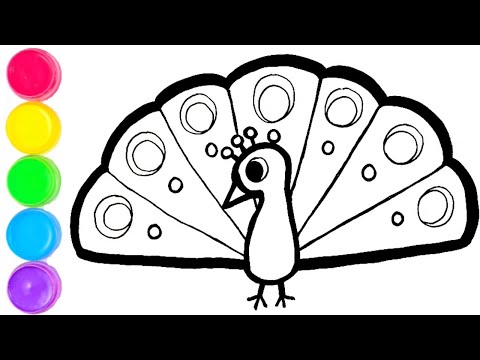 Draw Peacock Easy Steps || Peacock Drawing Easy For Kids || How To Draw Peacock Easy Step By Step.