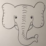How to Draw an Easy Elephant Face (Step-by-Step)