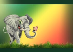 Color Elephant Drawing