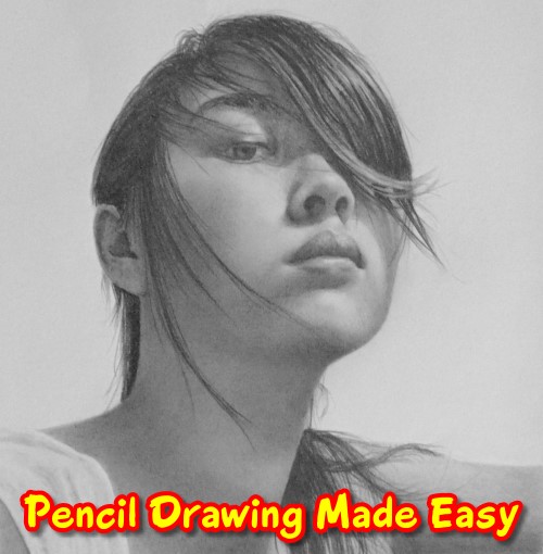 How to draw hair in pencil realistically