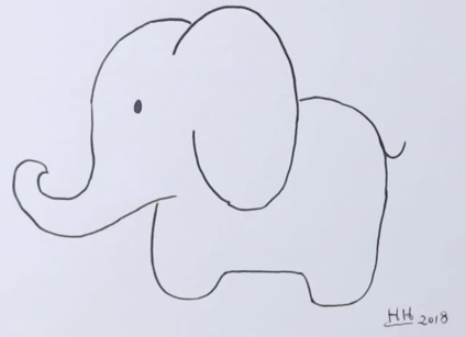 How to Draw an Elephant for Kids (6 Different Ways)